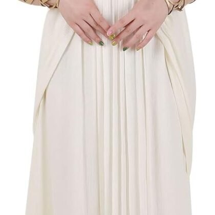miccostumes Women's Costume Princess Cosplay Strapless Empire Waist Ruffled Chiffon Party Wedding Dress