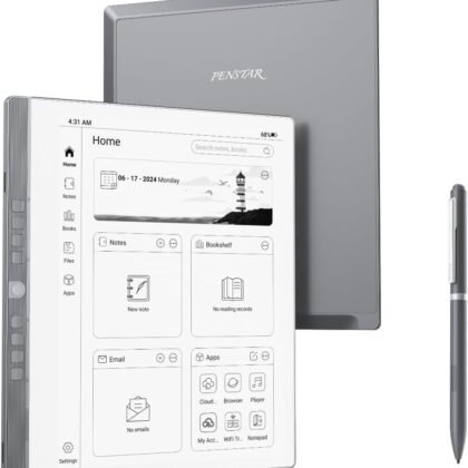 eNote Paper Tablet Bundle, 10.3-inch Pen Only Writing Tablet, Electronic Notebook Digital Notepad, E-Ink Reader with B5 Pen and Protective Folio