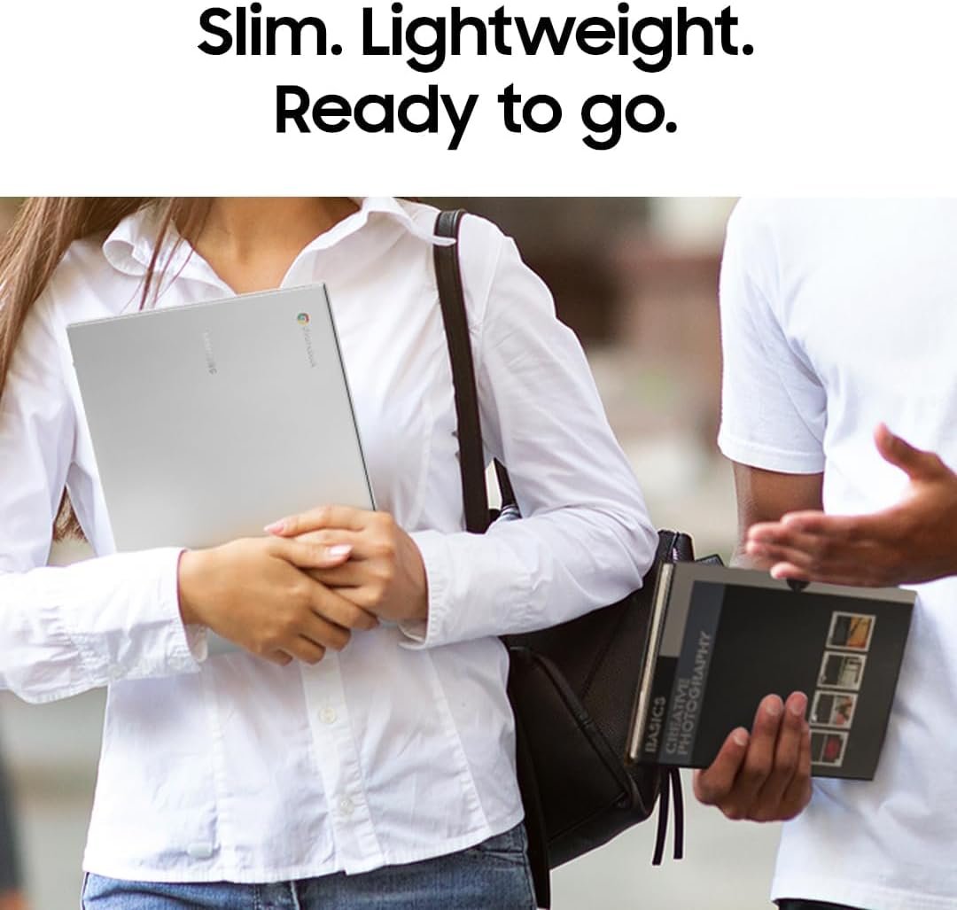 Samsung 14" Galaxy Chromebook Go Laptop PC Computer, Intel Celeron N4500 Processor, 4GB RAM, 64GB Storage, ChromeOS, XE340XDA-KA2US, Student Laptop, Back to School Ready, Silver - Image 5
