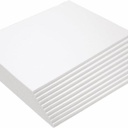 Construction Paper, White, 9 inches x 12 inches, 500 Sheets. Heavyweight Construction Paper, Crafts, Art, Kids Art, Painting, Coloring, Drawing, Creating, Paper, Art Project, All Purpose Paper