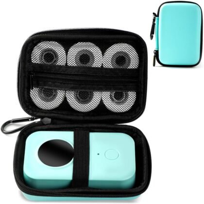 Phomemo D30 D35 Label Maker Case, Waterproof Storage Bag Compatible with NELKO P21/NIIMBOT D11/JADENS D110/SUPVAN E10 Label Printer, Fits for Mini Bluetooth Labels Sticker Machine, Box only