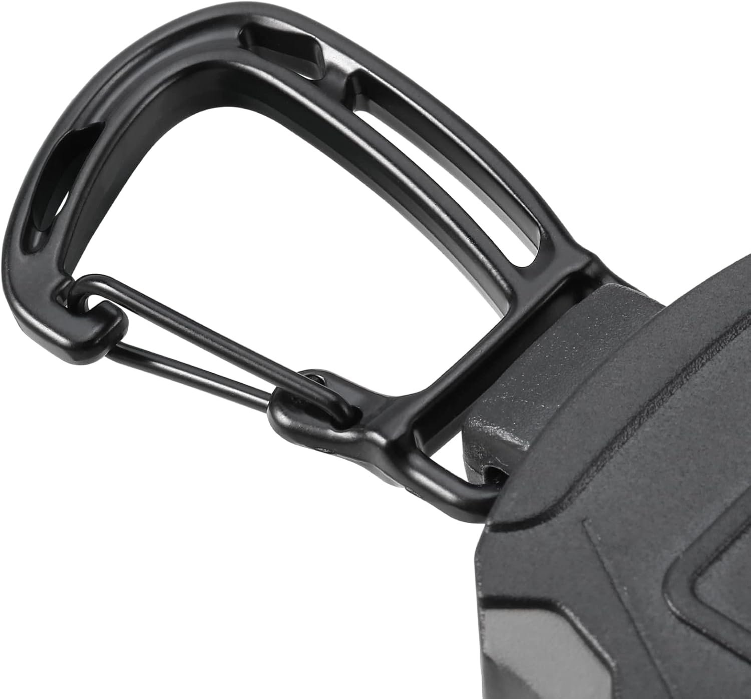 2 Pack Retractable Keychain Heavy Duty Carabiner Badge Holder, Tactical ID Badge Reel with 32” Steel Retractable Cord, 8.0 OZ - Image 5