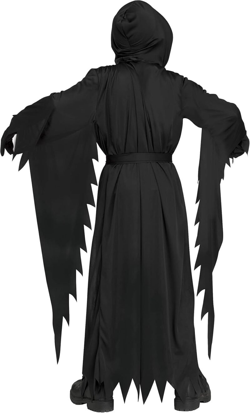Fun World mens Adult Scream Ghost Face Costume, Black, One Size US - Image 4