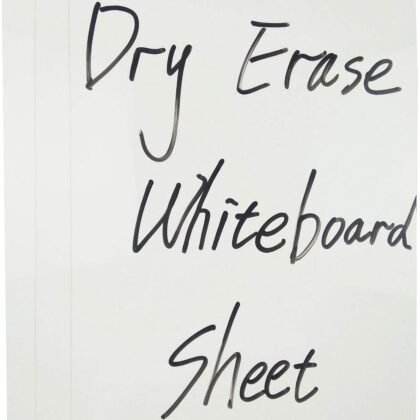 Whiteboard Sheet Dry Erase Whiteboard Sheet Removable Sticker White Board Adhesive Free Sticker,7.8x11.8inch,3 Sheets