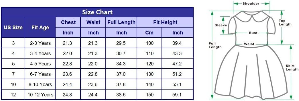 Party Chili Princess Costumes Birthday Dress Up for Little Girls with Crown,Mace,Gloves Accessories 3-12 Years - Image 7