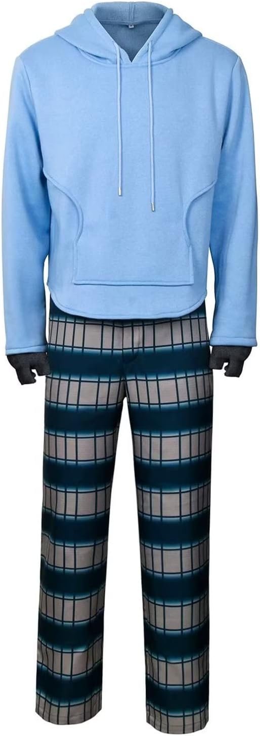 Fat Man Costume For Cosplay Hoodie Outfit Full Set Costume Plus Size For Halloween M - Image 3