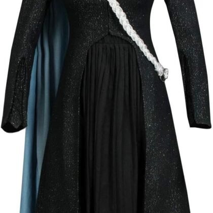 CosFantasy Women's Cosplay Costume Dress Robe Black Uniform Outfits for Halloween