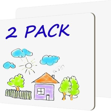 White Board Dry Erase Boards Classroom Pack Mini White Boards 9" x12” Double Sided Personal Whiteboards for Students Teachers School Supplies Lapboards