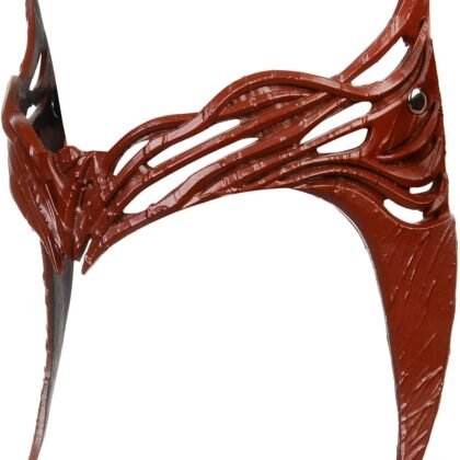 HugOutdoor Realistic Red Witch Mask Headpiece Foam Crown Cosplay Prop Halloween Costume Accessories