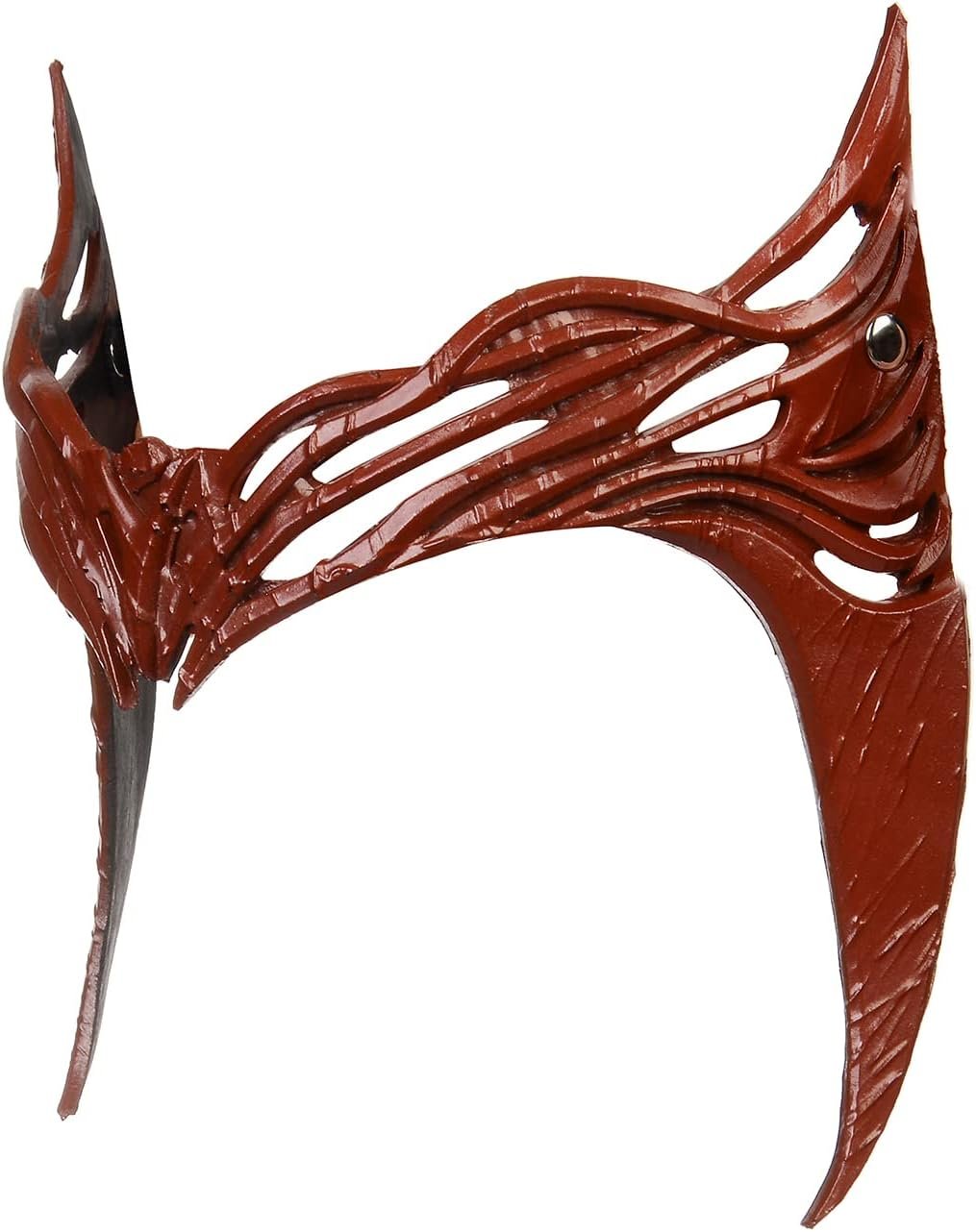 HugOutdoor Realistic Red Witch Mask Headpiece Foam Crown Cosplay Prop Halloween Costume Accessories