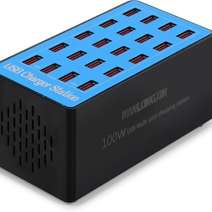 Charging Station, 100W20Port USB Charging Station, Multiple USB Charger Station, Charging Station for Multiple Devices, Multi USB Charging Station, Chargers for Multiple Devices