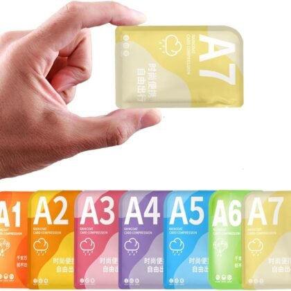 Disposable Rain Poncho Emergency Ponchos Rain Coat for Adults Women Men Compact Size 7 Packs 7 Color