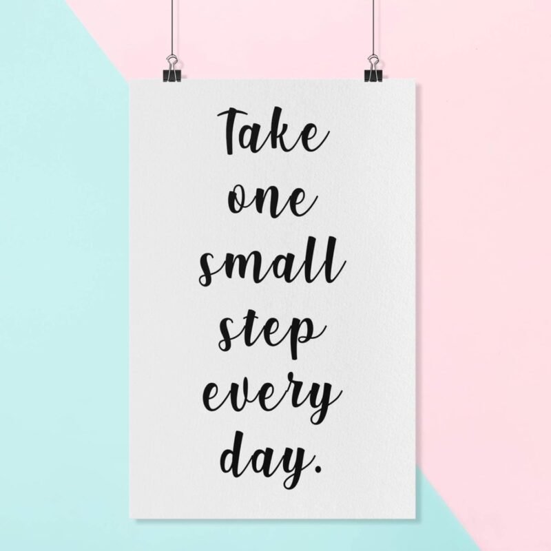 Personalized Canvas Wall Art Quotes and Text Living Room Decor Custom Inspirational Poster Bedroom Wall Decor Unique Customized Motivational Framed Quotes Wall Decorations (Canvas 11"x14") - Image 3