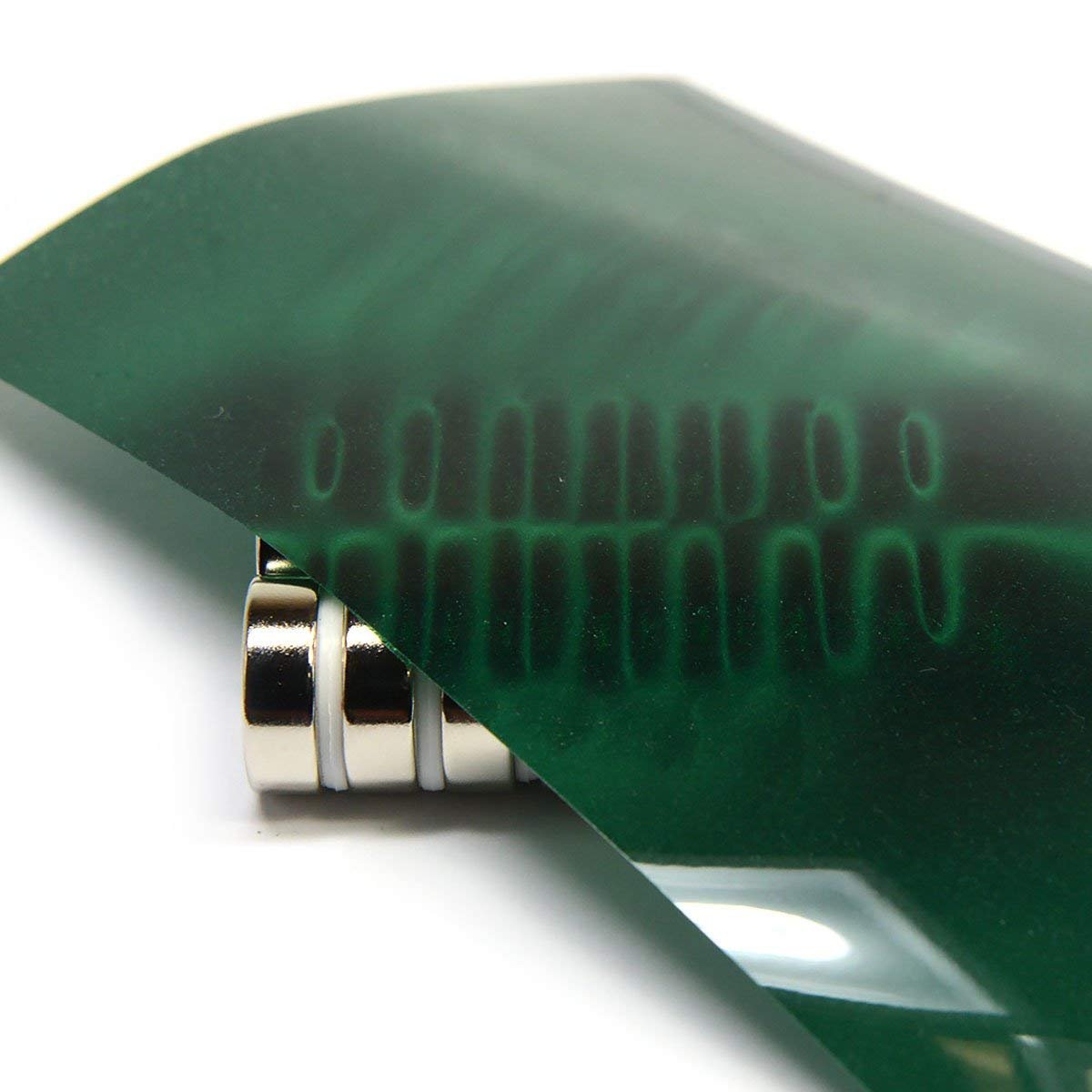 Green Magnetic Viewing Film 4x6 | Cool Magnets Science Kit | Magnetic Field Detector & Visual Aid for Physics Education | Ideal for Research & Magnetism Demonstrations - Image 2
