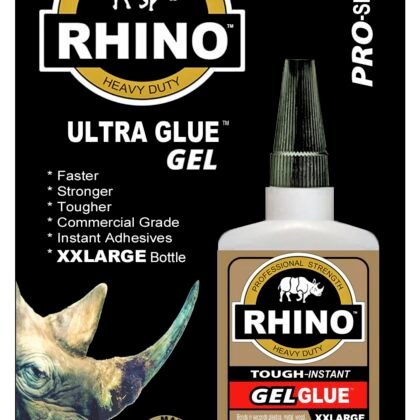Rhino Glue Gel, Heavy Duty XXLarge 50 Gram Clear