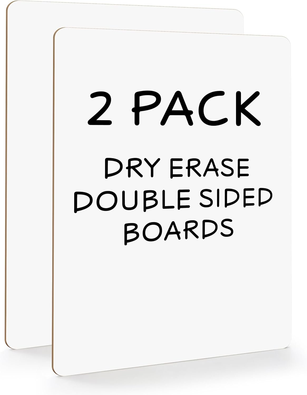 Scribbledo 2 Pack 9x12 Inch Small White Board and Mini Dry Erase Board Handheld Whiteboards for Students, Home, Office, and Kitchen Use, Dry Erase Boards