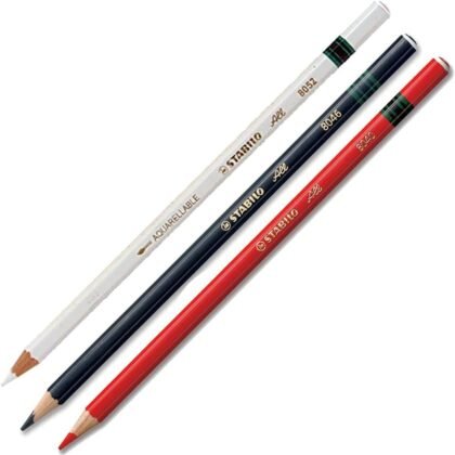 Stabilo-All 3x Pencils (Black-Red-White)