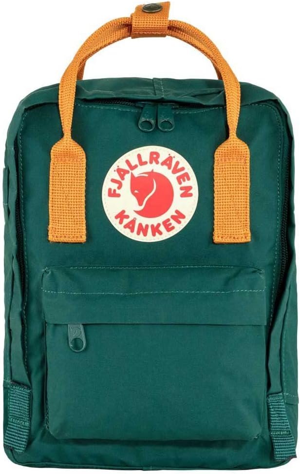 Fjällräven Unisex Kånken Mini Arctic Green/Spicy Orange One Size One Size - Image 3