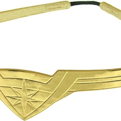 DC Comics Wonder Woman Gold Tiara Movie Superhero Costume Cosplay Stretch Band