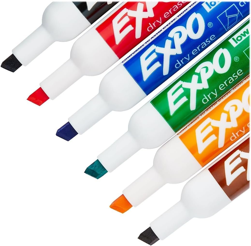 EXPO 80556 Dry Erase Marker & Organizer Kit Chisel Tip Assorted 6/Set - Image 2