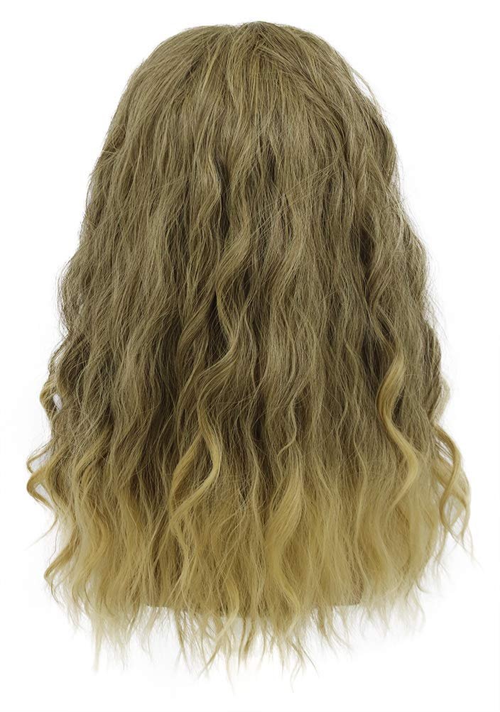 VGbeaty Adult Men Long Curly Gold Brown Mustache Wig - Thor Wig for Halloween Cosplay & Anime Costume Party - Image 4