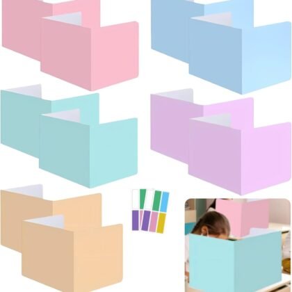 10-Pack Privacy Shields for Student Desks, Office Desk Dividers for Students, Privacy Folders Testing Dividers for Classroom