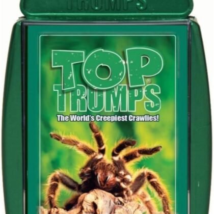 Top Trumps Bugs Classic Card Game, Learn Facts About The Black Widow, Furry Tarantula, Praying Mantis and The Ladybird in This Educational Pack, Gift and Toy for Boys and Girls Aged 6 Plus