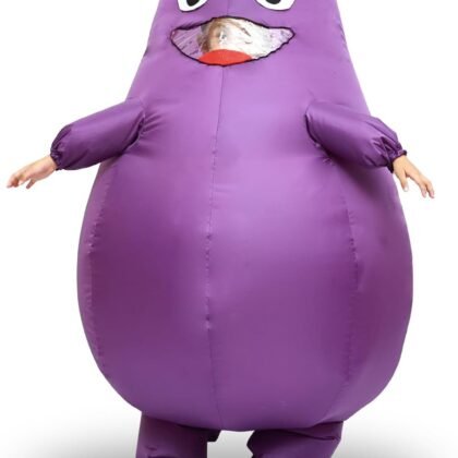 Grimace costume Purple Inflatable Costume grimace costumesuit halloween grimace mascot costume for adult and kids