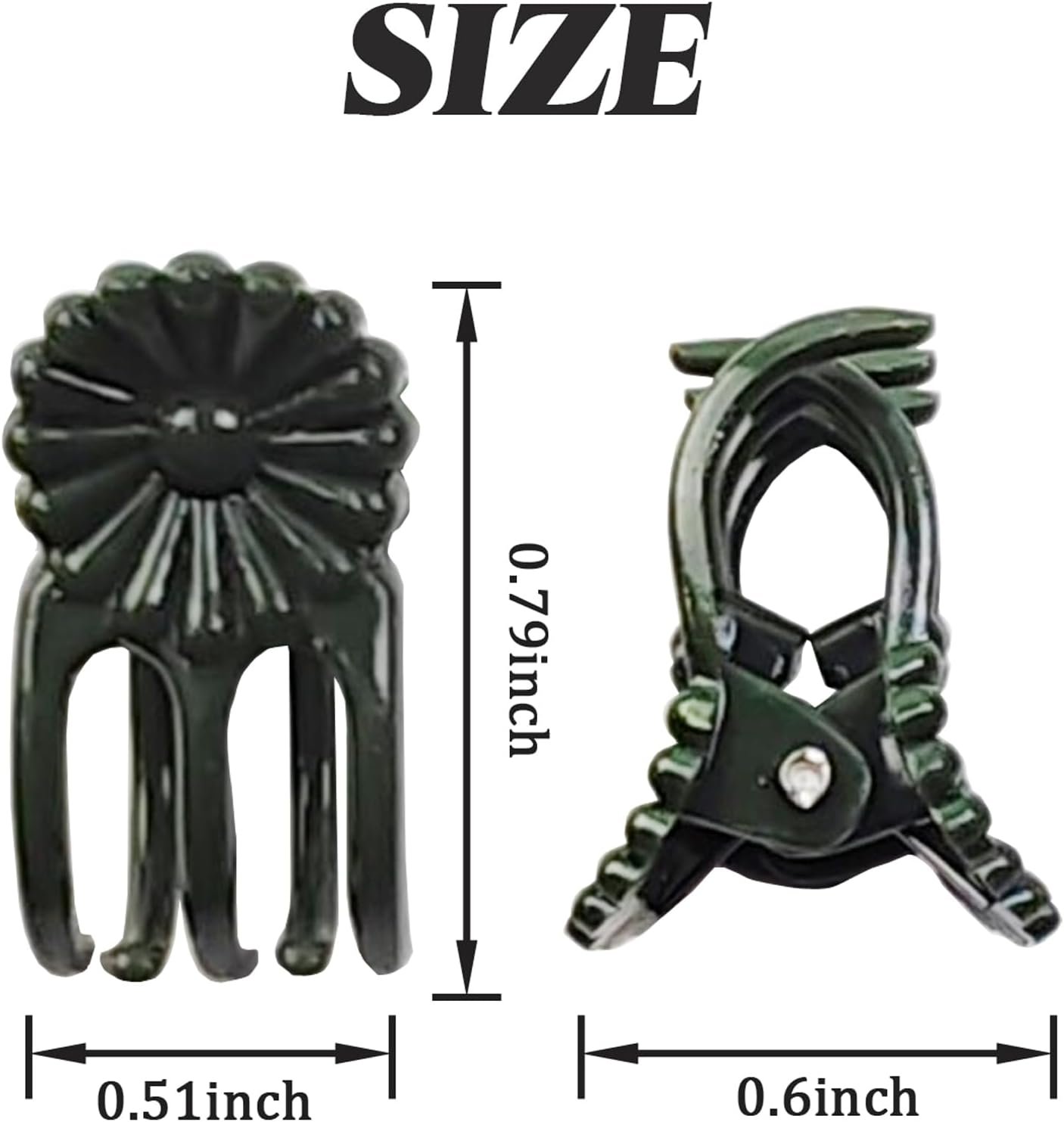 GXXMEI 400PCS Orchid Clips for Plants Support - Dark Green, for Small - Middle Climbing Plants Vine Plants & Single Stem Plants - Image 2