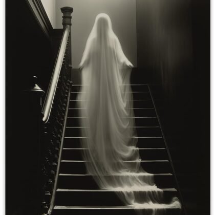 Vintage Ghost Spirit Specter Seance Spiritism Photo Paranormal-Is It Real? 11x 14 Unframed Print - Gothic Weird, Creepy, Bizarre, Spooky, Scary, Haunted, Horror, Strange, Freaky, Halloween