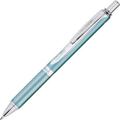 Pentel 163802 Alloy RT Liquid Gel Ink Retractable Pen Medium Point