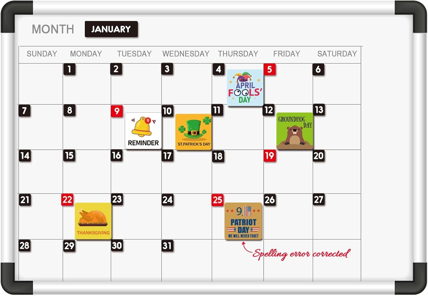 42Pcs Holiday Magnets for Magnetic Calendar, Holiday Refrigerator Magnets for Calendar Whiteboard, Dry Erase Boards, Calendar Magnets Accessories for Home Classroom Office - Image 3