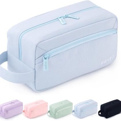 HVOMO Big Capacity Pencil Case Pen Pouch Holder Bag Large Storage Art Supply Marker Durable Stationery School Office Desk Organizer Portable for Kids Teen Student Girls Boys Adults（Blue）