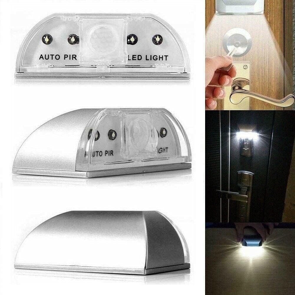 LENMO Keyhole Light Lamp Battery Operated PIR Infrared IR Wireless Auto Sensor Motion Detector Door Keyhole with 4 LED Bulbs Light Lamp Tap Lights LED Night Light for Key Hole/Door Lock - Image 5