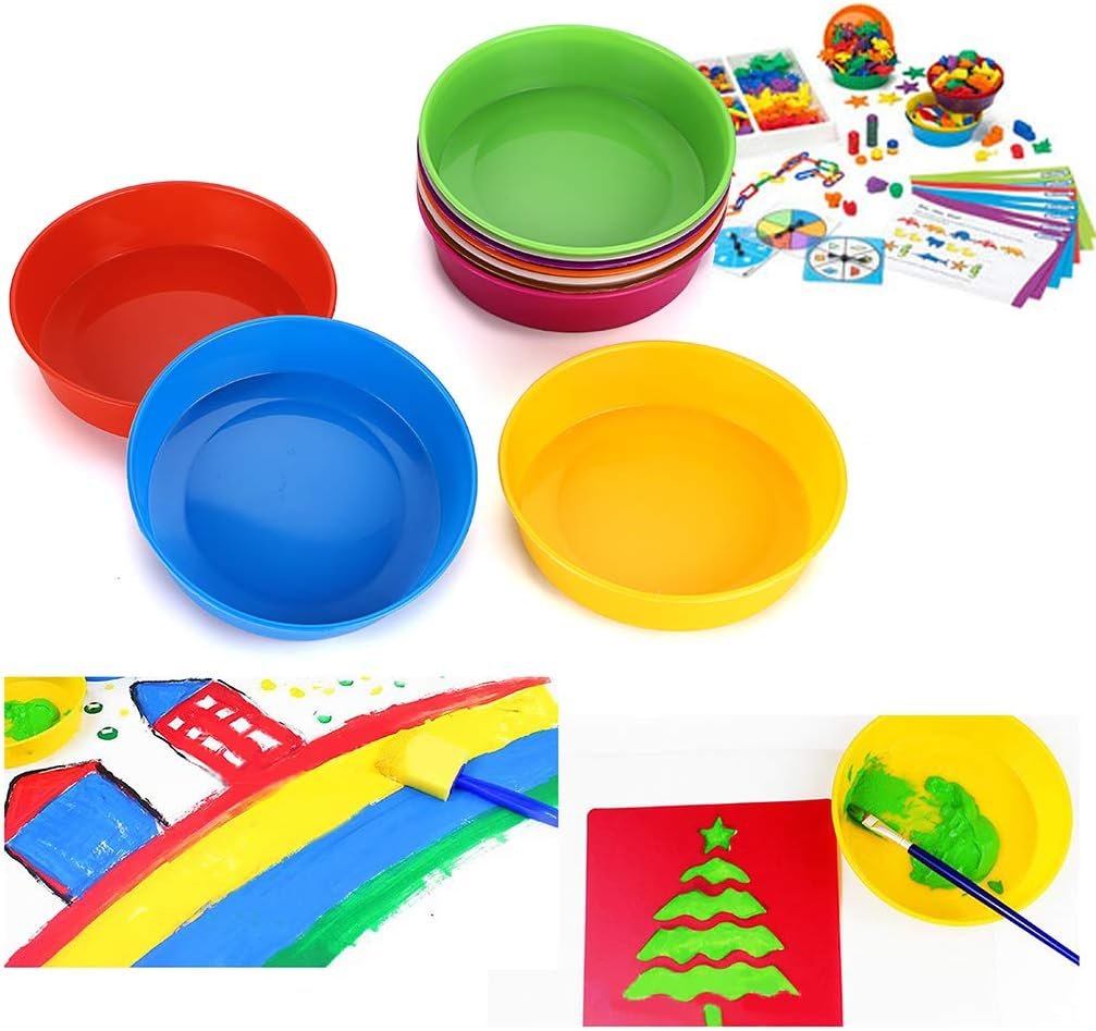 BTSKY Plastic Sorting Bowls, Assorted Colors Set of 10 - Image 5