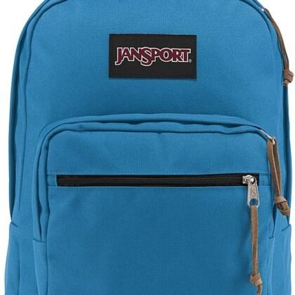 JanSport Right Pack Backpack - Durable Daypack with Padded 15" Laptop Sleeve, Spacious Main Compartment & Integrated Water Bottle Pocket - Blue Jay