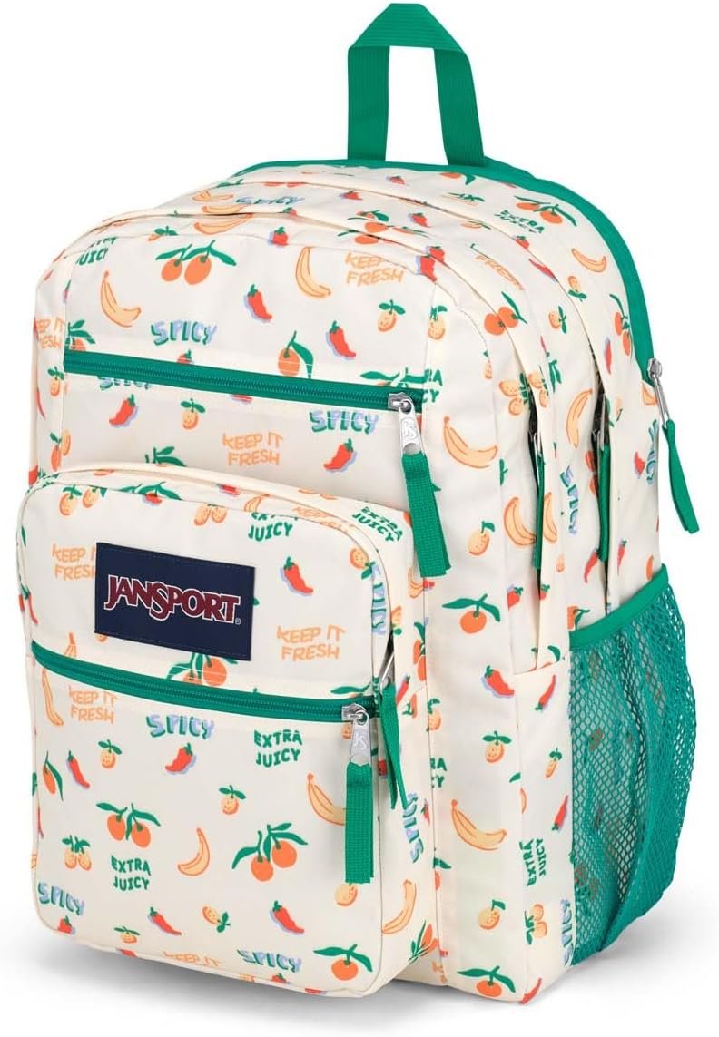 JanSport Laptop Backpack - Computer Bag with 2 Compartments, Ergonomic Shoulder Straps, 15” Laptop Sleeve, Haul Handle - Five A Day Cream - Image 7