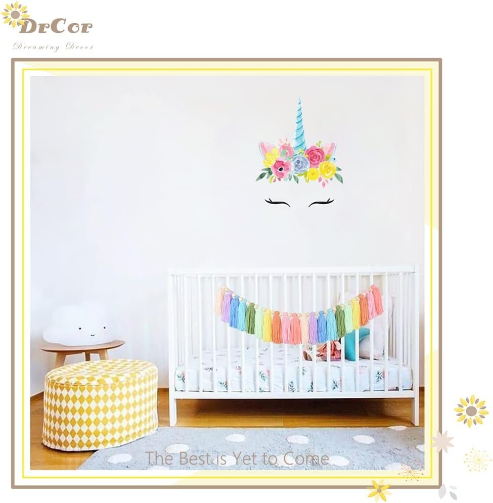 DrCor Pastel Rainbow Tassel Garland – Handmade Colorful Yarn Bunting Banner for Spring Classroom, Nursery, Kids Room, Baby Shower, Birthday Party, Back to School, Office Decor - Image 6