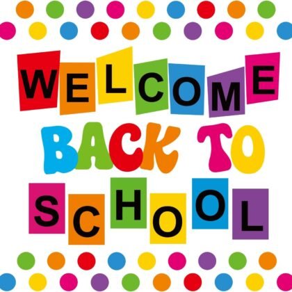 57pcs Signable Welcome Back to School Bulletin Board, Colorful Welcome Bulletin Board Sets for Classrooms, Round Confetti Pennants Welcome Back to School Bulletin Board Set Classroom Teacher Supplies