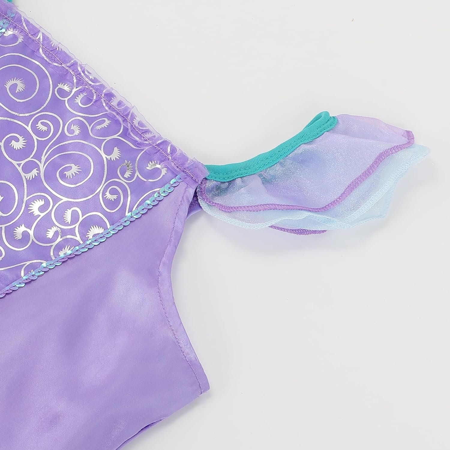 Mermaid Costume for Girls 3-12 - Princess Dresses with Accessories - Ideal Little Mermaid Dress Up Set for Girls - Image 7