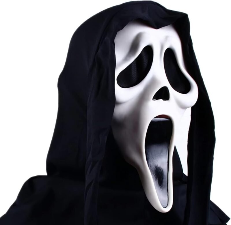 Scary Scream Face Mask for Halloween Horror Scream Face Mask for Halloween Costume Cosplay Party Decoration - Image 3
