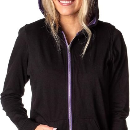 Disney Juniors' Villains Maleficent Costume Hoodie Zipper Pocket Jacket