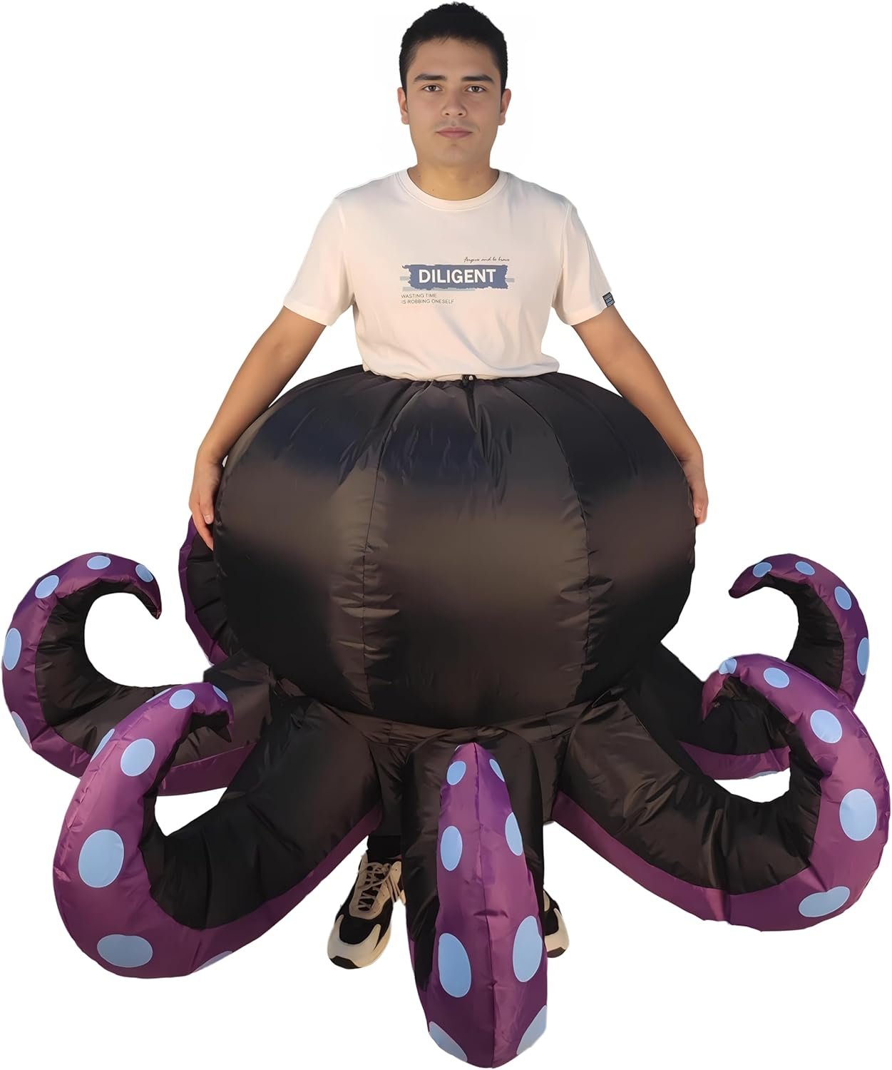 Inflatable Octopus Costume - Funny Blow Up Costume for Halloween, Birthday - Image 5