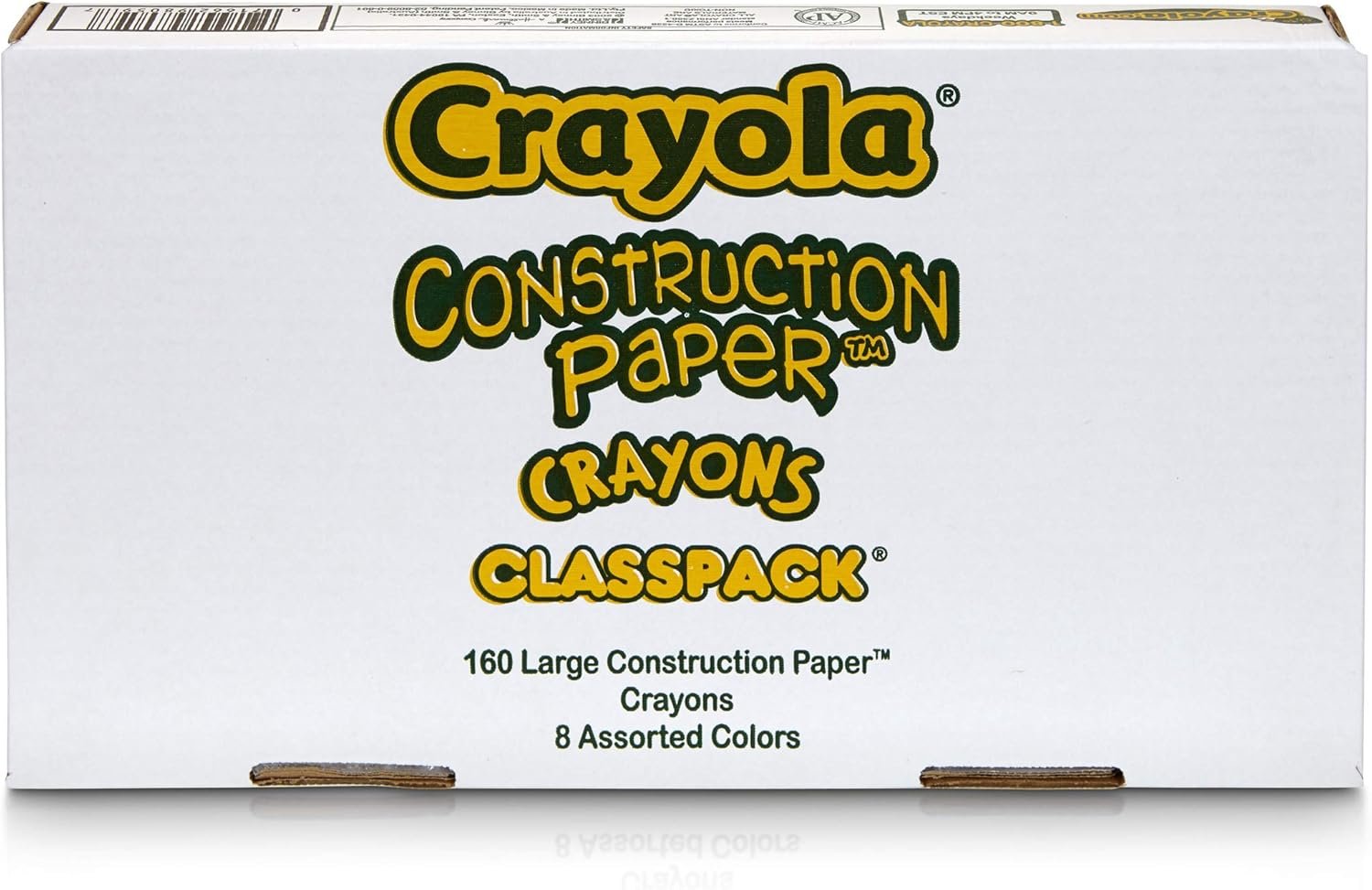 Crayola Construction Paper Crayon Classpack, 8 Colors, Pack of 160, Assorted, Large - Image 3