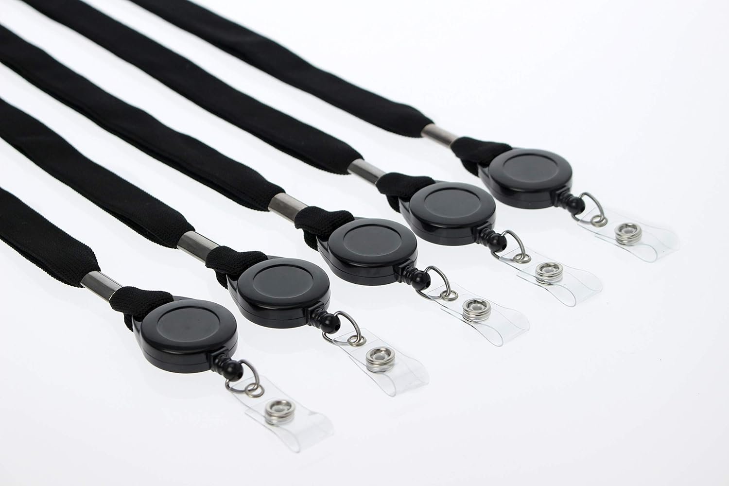 Specialist ID 5 Pack - Comfort Black Breakaway Lanyard & Retractable Badge Reel Combo - Image 3