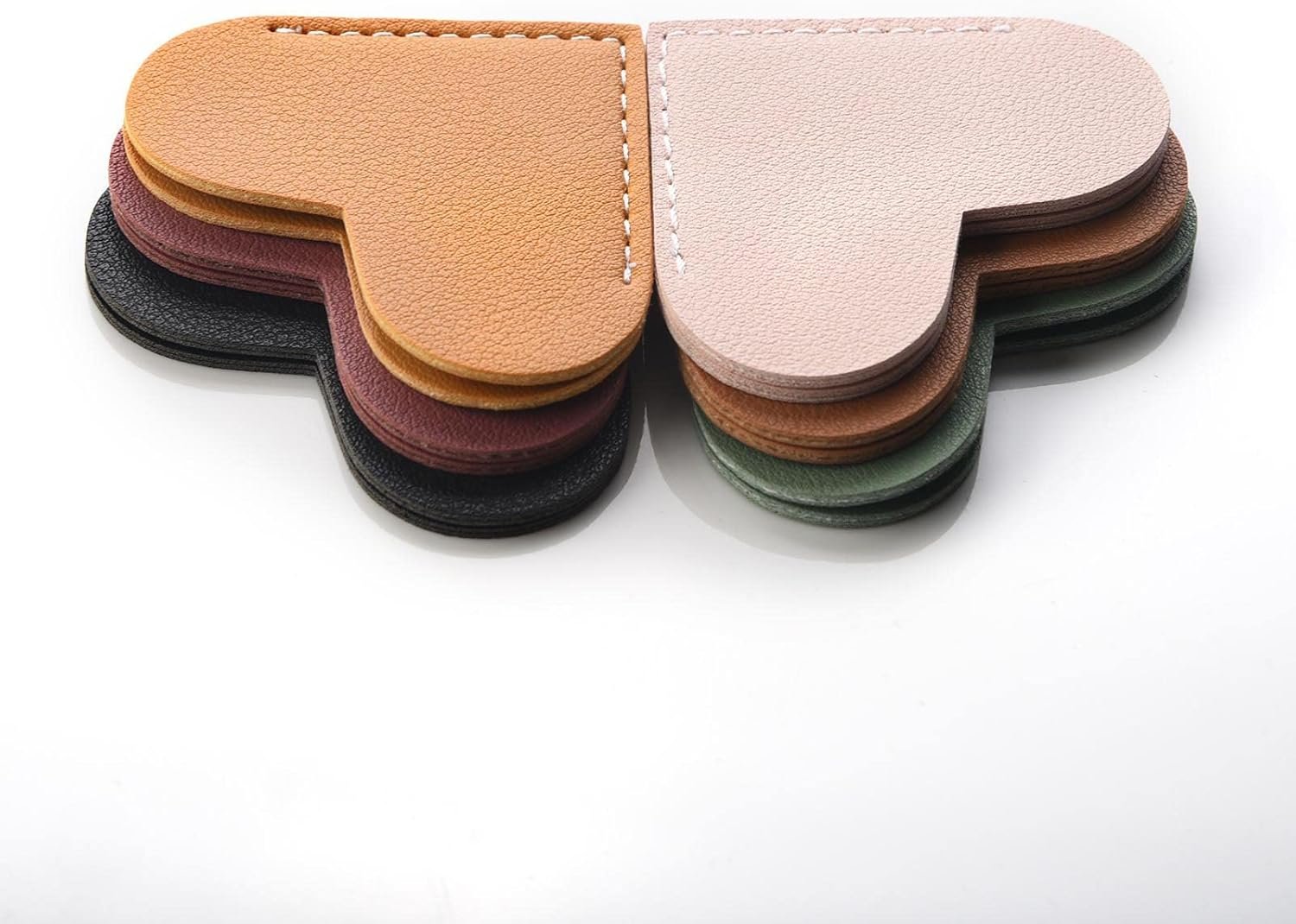 Leather Heart Bookmarks, Wayzton Corner Page Book Accessories for Women, Kids, Cute Handmade Reading Gifts - Image 7