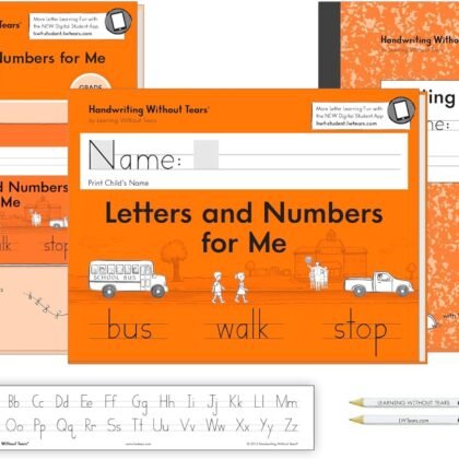 Handwriting Without Tears Kindergarten Printing Bundle, Age 3+, Pre-K+, Handwriting Without Tears, Student & Teacher Workbooks, School & Home, Language Arts, Tutoring, Tiny Pencils Included