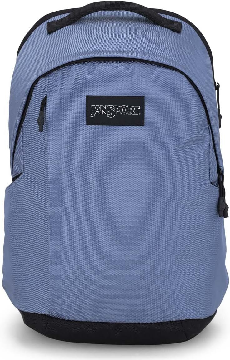JanSport Station Pack – Large Backpack with Side Access Padded Laptop Sleeve, Dual Water Bottle Pockets, and Organizer Loft Pocket, Elemental Blue
