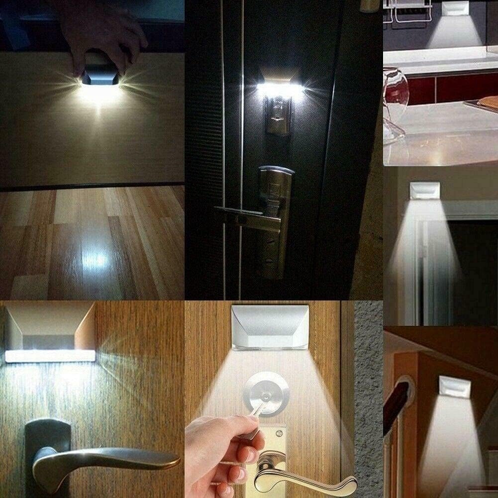 LENMO Keyhole Light Lamp Battery Operated PIR Infrared IR Wireless Auto Sensor Motion Detector Door Keyhole with 4 LED Bulbs Light Lamp Tap Lights LED Night Light for Key Hole/Door Lock - Image 7