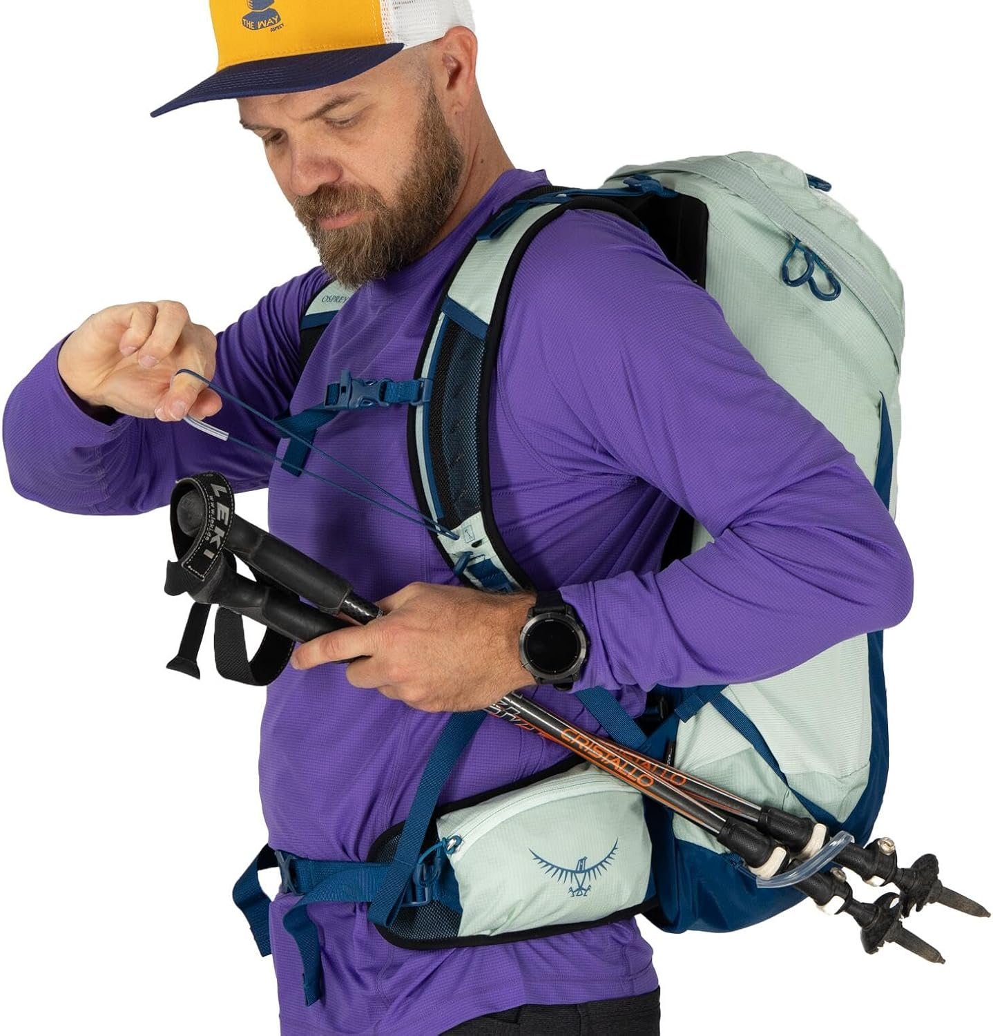 Osprey Talon 26L Men's Lightweight Hiking Backpack with Hipbelt, Phantom Grey/Dark Charcoal - Image 8